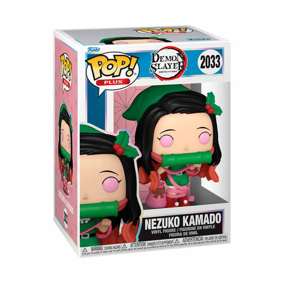 Funko Pop Plus Nezuko Kamado Christmas Holiday Demon Slayer #2033