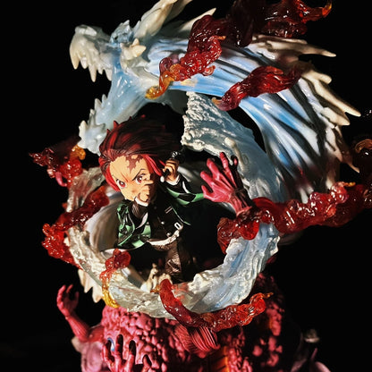 Tanjiro Kamado Dragón de Agua vs Hand Demon G5 Studio