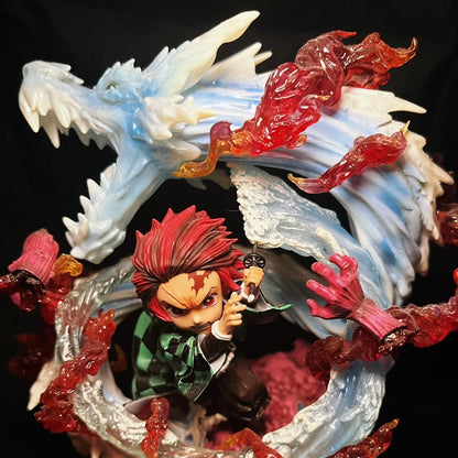 Tanjiro Kamado Dragón de Agua vs Hand Demon G5 Studio