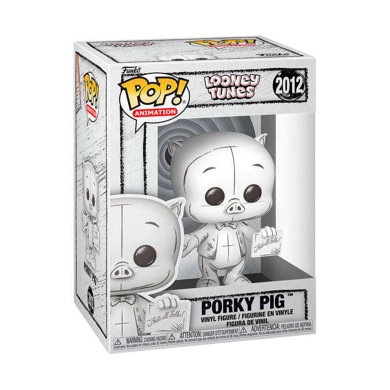 Funko Pop Sketch Porky Pig Looney Tunes #2012