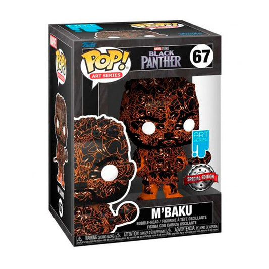 Funko Pop M Baku Black Panther Artist + Case Exclusive Marvel #67