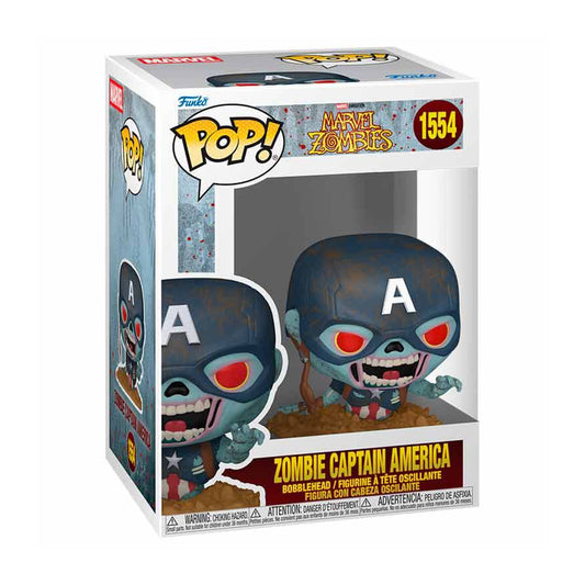Funko Pop Zombie Captain America Marvel Zombies #1554
