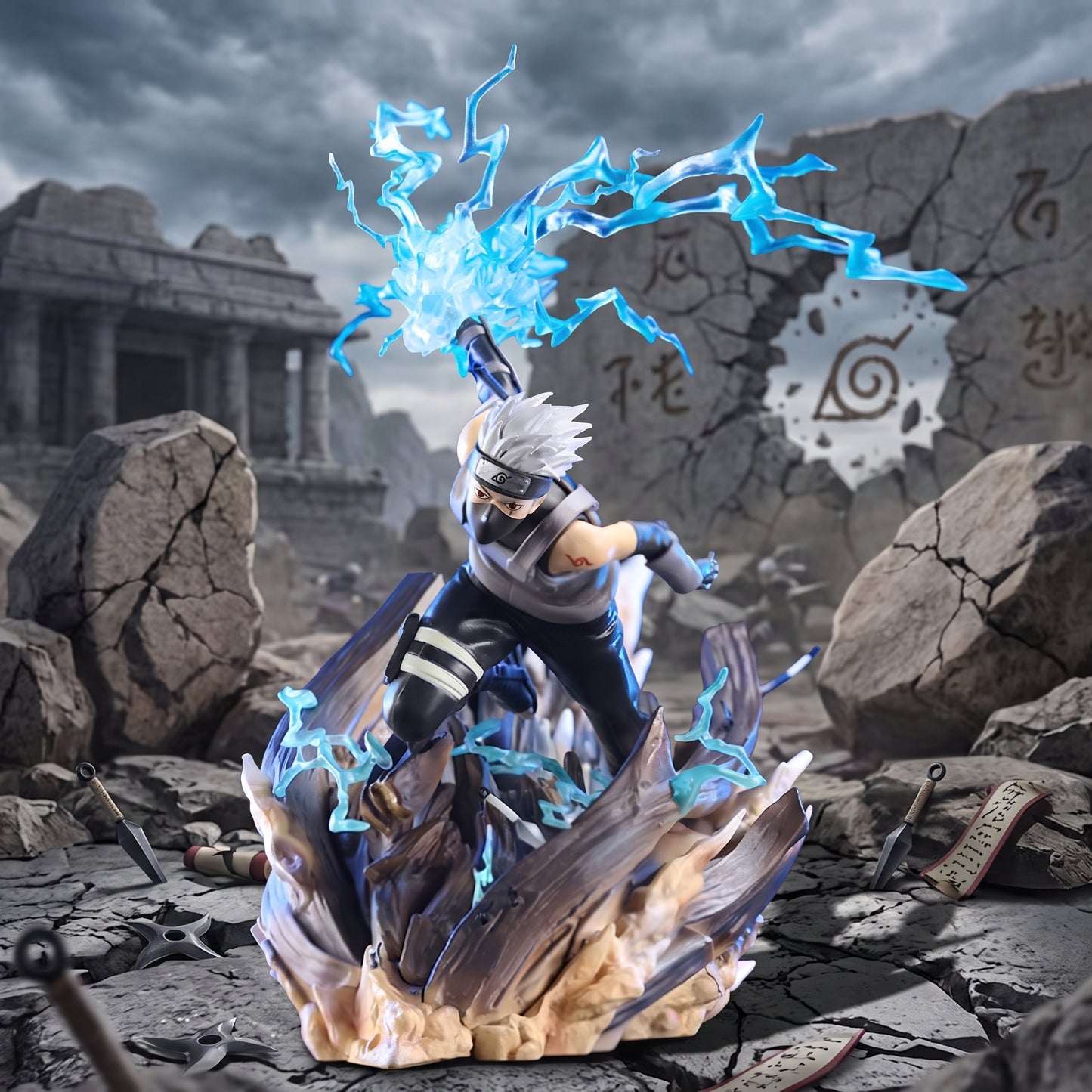 Naruto Shippuden Kakashi Hatake Chidori Unique Art Studio PVC