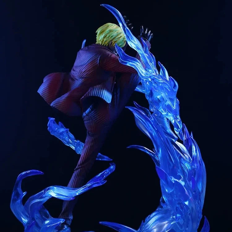 Sanji Ifrit Jambe Blue & Red Flames JacksDo PVC