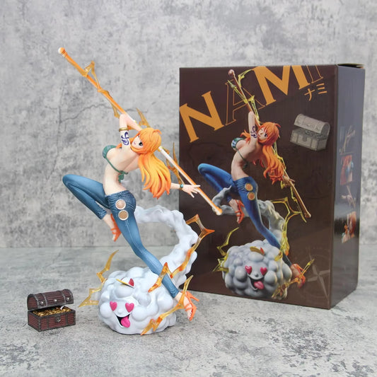 Figura Nami Clima Tact Thunderbolt Zeus Edition - One Piece