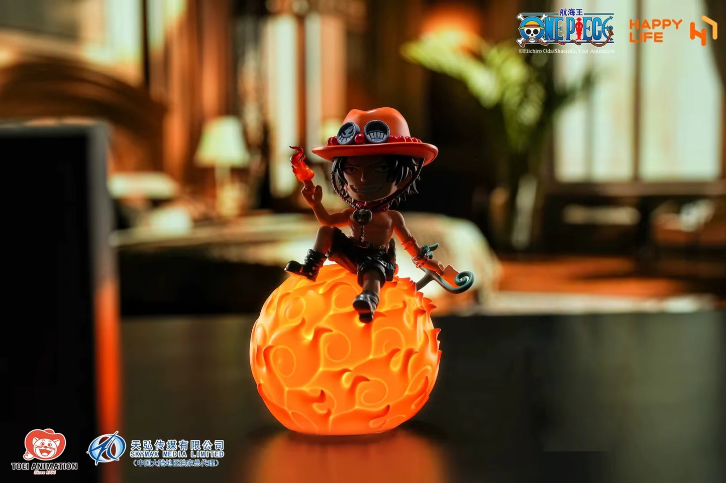 Portgas D. Ace Devil Fruit LED Night Light Happy Life Studio
