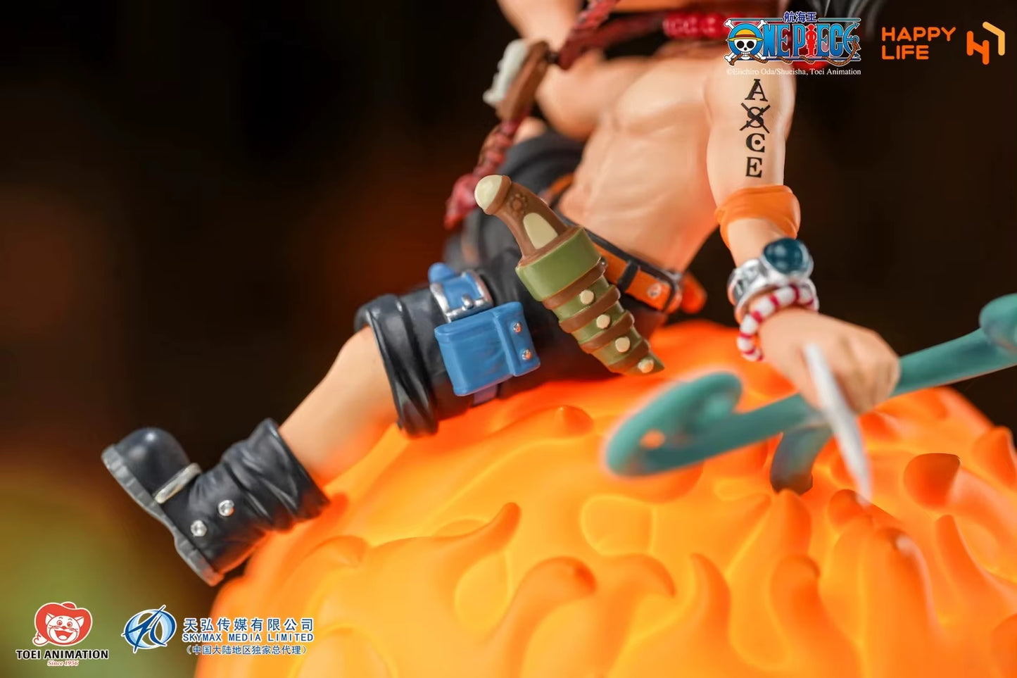 Portgas D. Ace Devil Fruit LED Night Light Happy Life Studio