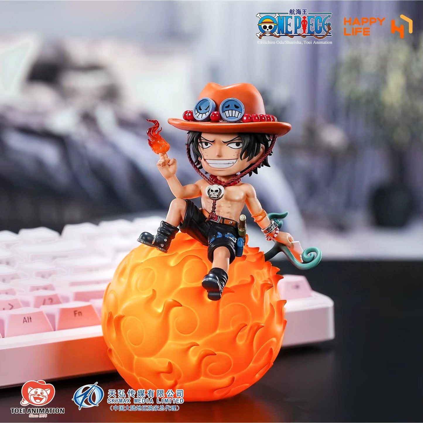 Portgas D. Ace Devil Fruit LED Night Light Happy Life Studio