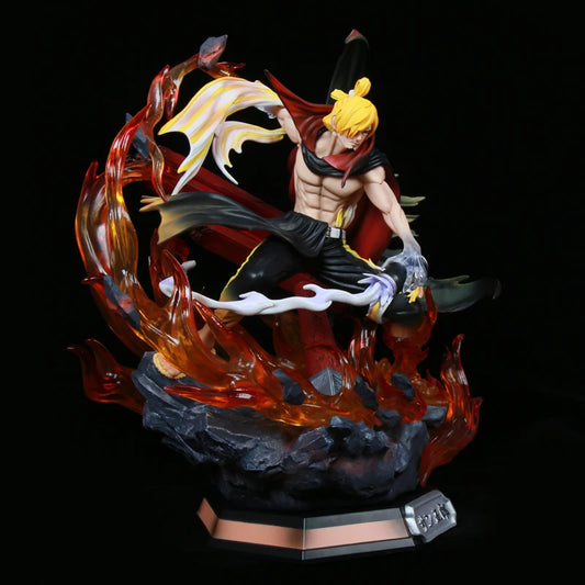 Figura Sanji Sangorou Sobamask Germa 66 Diable Jambe Flames SB Studio - One Piece