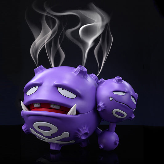 Weezing Pokemon Statue IRON Studio Resin