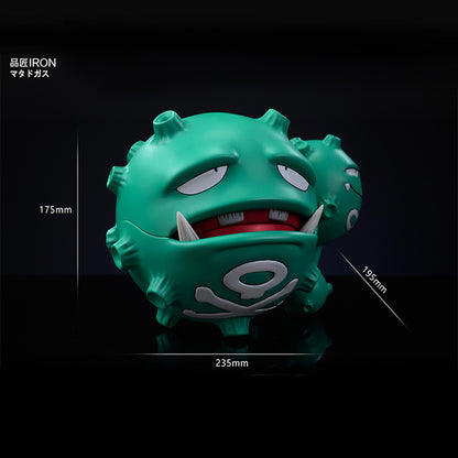 Weezing Pokemon Statue IRON Studio Resin