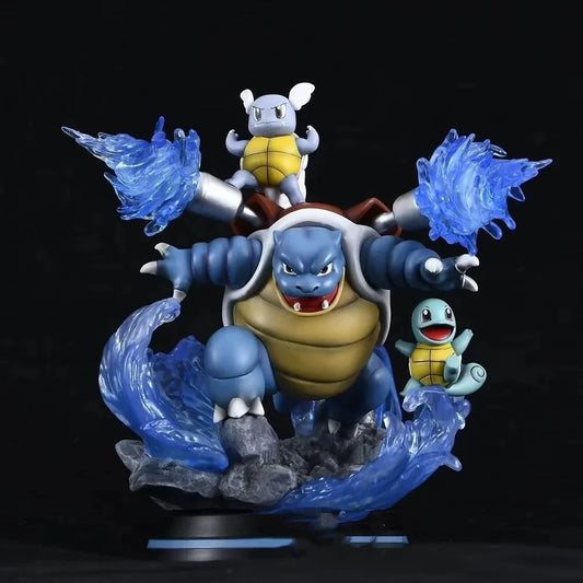 Pokemon Blastoise Evolution Wartortle Squirtle EGG Studio PVC