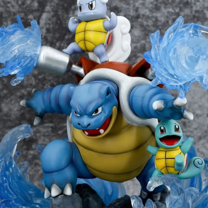 Pokemon Blastoise Evolution Wartortle Squirtle EGG Studio PVC