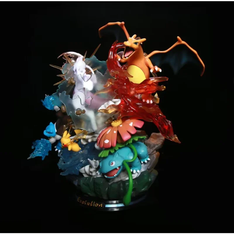 Pokemon First Generation Mewtwo, Charizard, Blastoise, Venusaur & Pikachu Pokémon MFC Studio PVC
