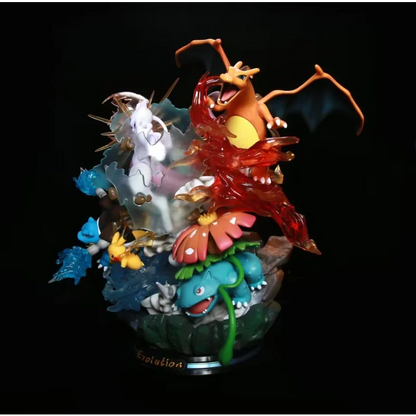 Pokemon First Generation Mewtwo, Charizard, Blastoise, Venusaur & Pikachu Pokémon MFC Studio PVC