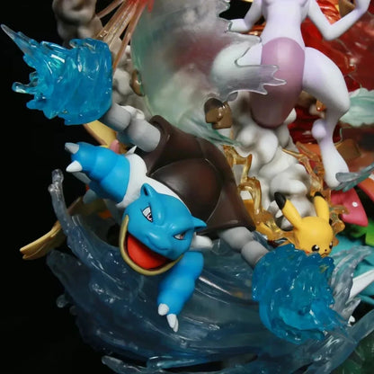 Pokemon First Generation Mewtwo, Charizard, Blastoise, Venusaur & Pikachu Pokémon MFC Studio PVC