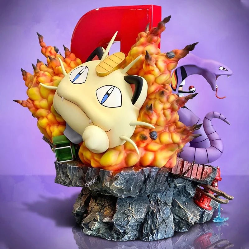 Diorama Team Rocket Jessie James Meowth Pokémon EGG Studio PVC