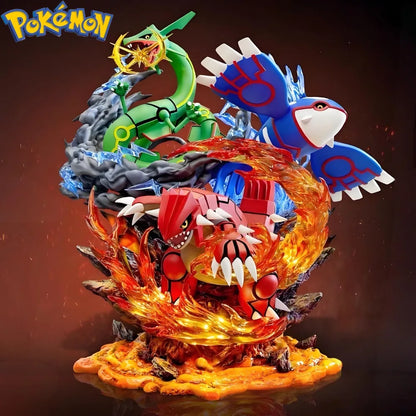 Pokemon Legendary Pokemon Rayquaza Groudon Kyogre PPAP Studio PVC