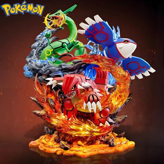Pokemon Legendary Pokemon Rayquaza Groudon Kyogre PPAP Studio PVC
