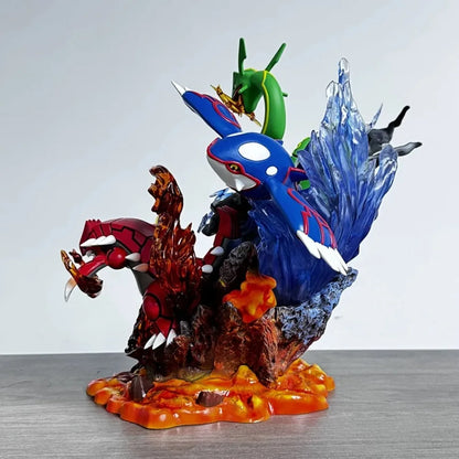 Pokemon Legendary Pokemon Rayquaza Groudon Kyogre PPAP Studio PVC