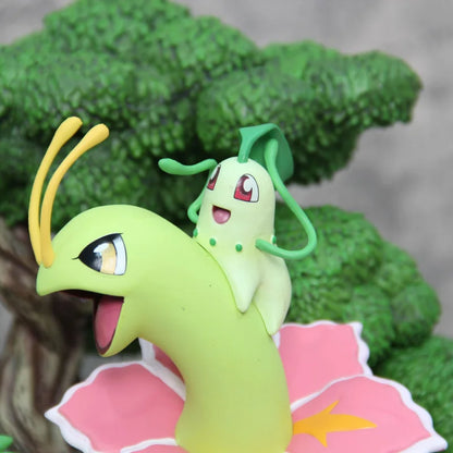 Meganium Evolution Line Chikorita, Bayleef, Meganium EGG Studio PVC
