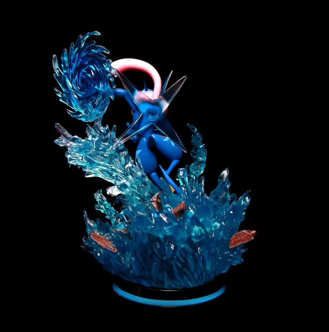 Diorama Greninja Evolution Froakie Frogadier Greninja EGG Studio PVC