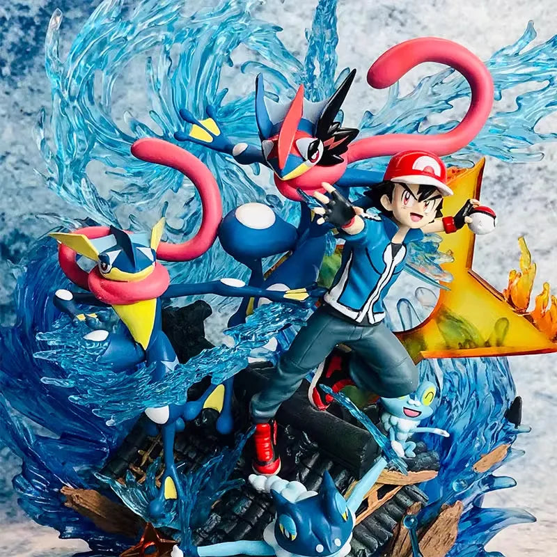 Ash Ketchum & Greninja Pokémon Evolution EGG Studio PVC