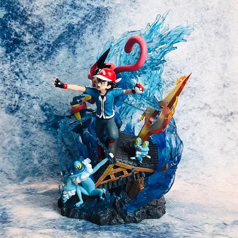 Ash Ketchum & Greninja Pokémon Evolution EGG Studio PVC
