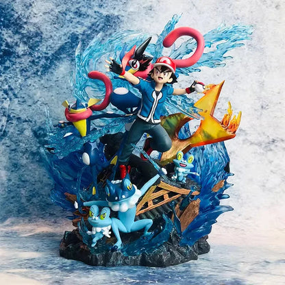 Ash Ketchum & Greninja Pokémon Evolution EGG Studio PVC