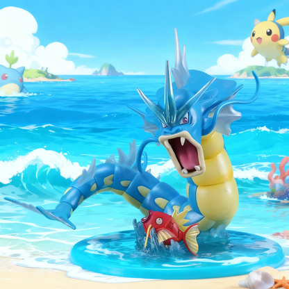 Diorama Evolución Pokemon Evolution Giarados Magikarp