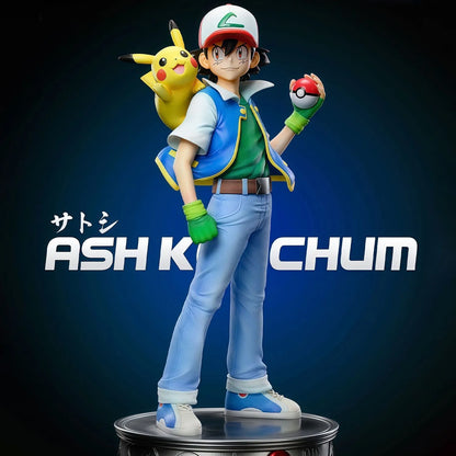 Ash Ketchum & Pikachu, Misty & Brock Entrenadores Pokémon