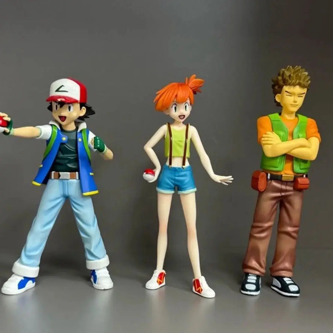 Ash Ketchum & Pikachu, Misty & Brock Entrenadores Pokémon