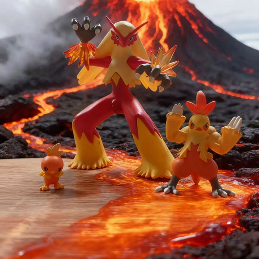Pokémon Torchic, Combusken & Blaziken Ace Studio PVC 11cm