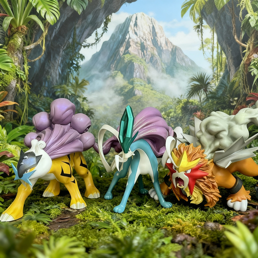 Pokémon Perros Legendarios Entei, Raikou & Suicune