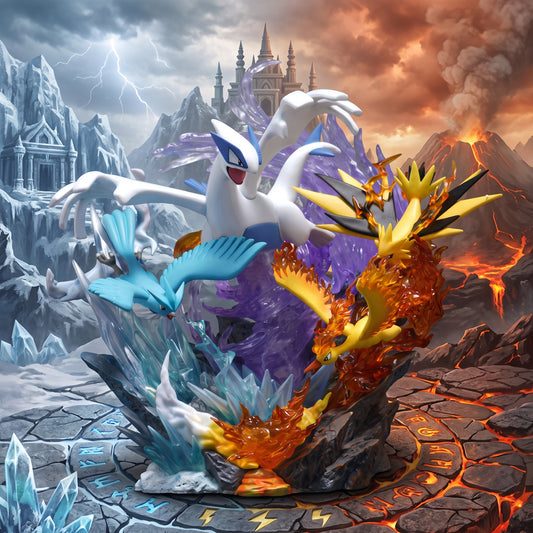 Figura Pokemon Legendary Birds Zapdos Articuno Moltres Lugia PPAP Studio PVC - Pokémon
