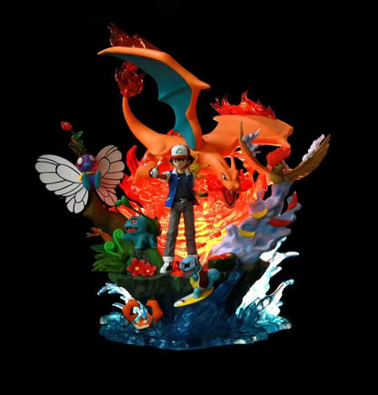 Pokemon Ash Ketchum Team Pokemon First Generation EGG Studio PVC