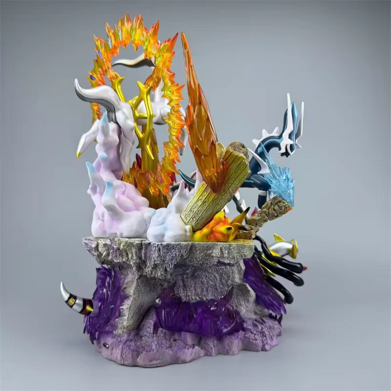 Pokemon Legendary Mythical Sinnoh Pokemon Dialga, Palkia, Giratina, Arceus PPAP Studio PVC
