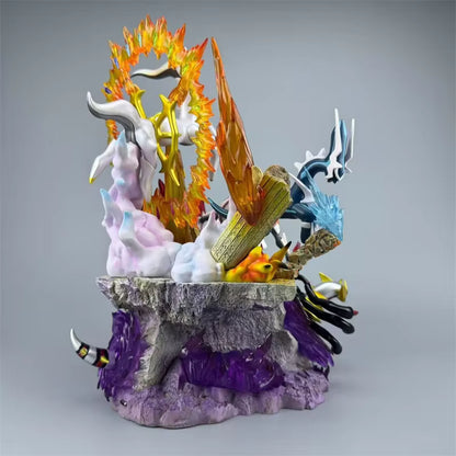 Pokemon Legendary Mythical Sinnoh Pokemon Dialga, Palkia, Giratina, Arceus PPAP Studio PVC