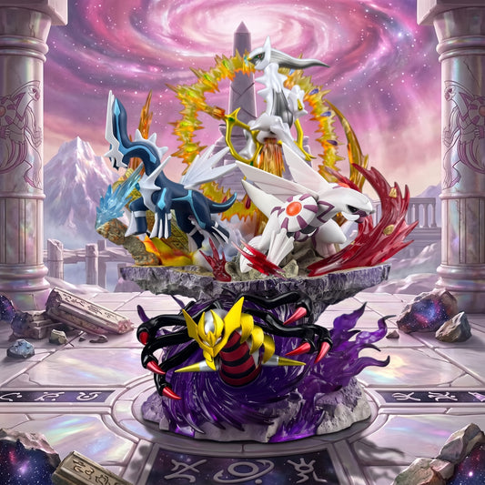 Pokemon Legendary Mythical Sinnoh Pokemon Dialga, Palkia, Giratina, Arceus PPAP Studio PVC
