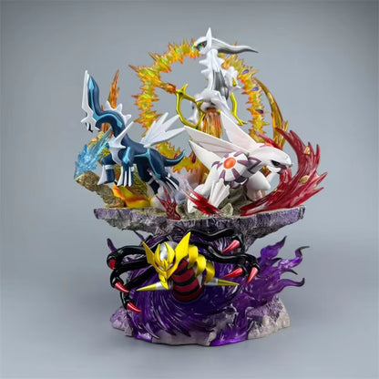 Pokemon Legendary Mythical Sinnoh Pokemon Dialga, Palkia, Giratina, Arceus PPAP Studio PVC