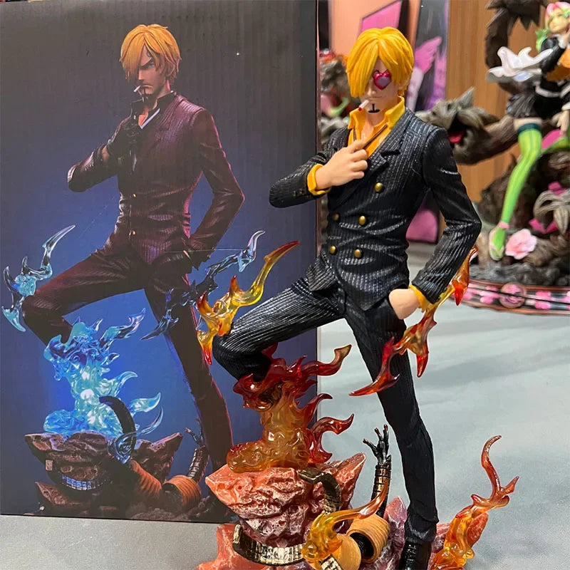 Vinsmoke Sanji Smoking Blue Fire