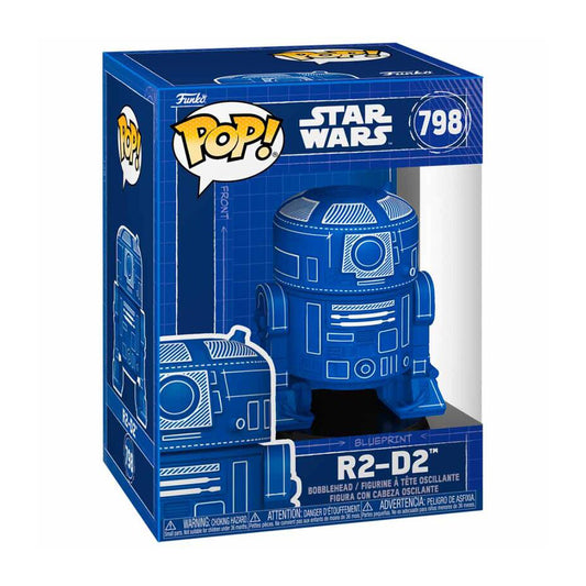 Funko Pop Blueprint Sketch R2-D2 Star Wars #798