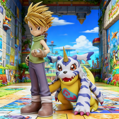Set Figuras Digimon Adventure – Tai, Matt, T.K., Kari, Mimi, Joe, Sora, Izzy y Digimon Partners