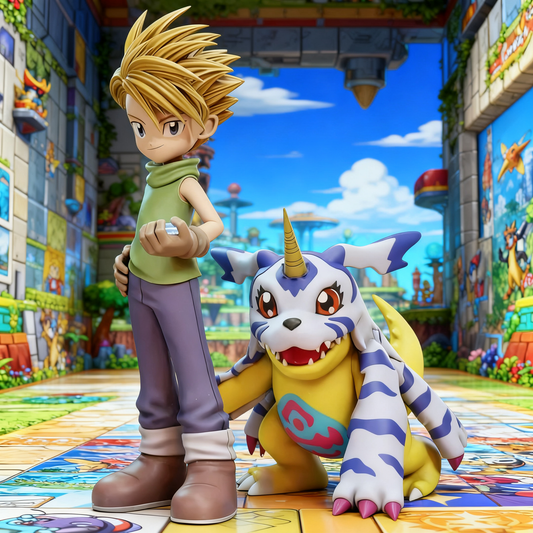 Set Figuras Digimon Adventure – Tai, Matt, T.K., Kari, Mimi, Joe, Sora, Izzy y Digimon Partners
